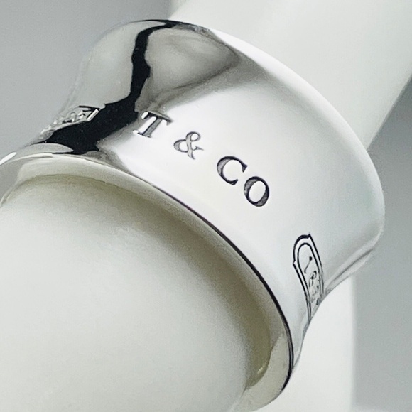 Tiffany & Co. 1837 Wide Sterling Silver Ring (retired) - Picture 4 of 12